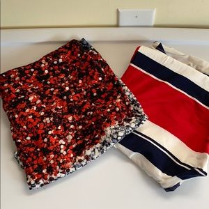 2 pairs of Lularoe TC leggings , red white blue